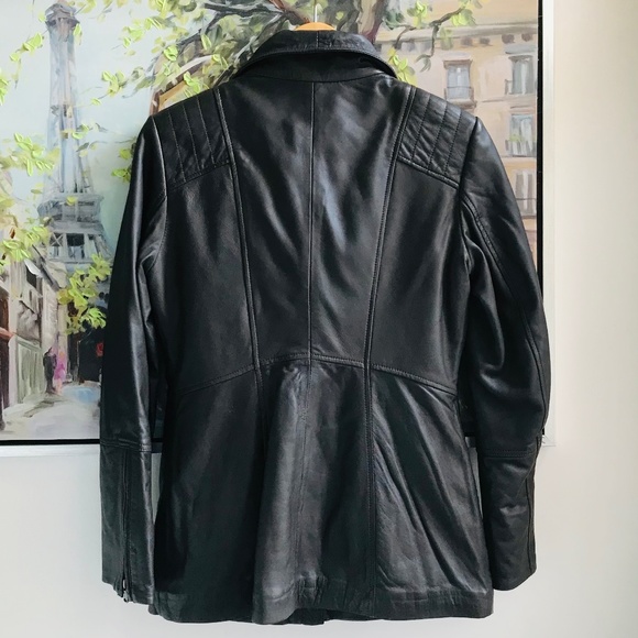 Danier Chocolate Brown Leather Jacket - Picture 4 of 5